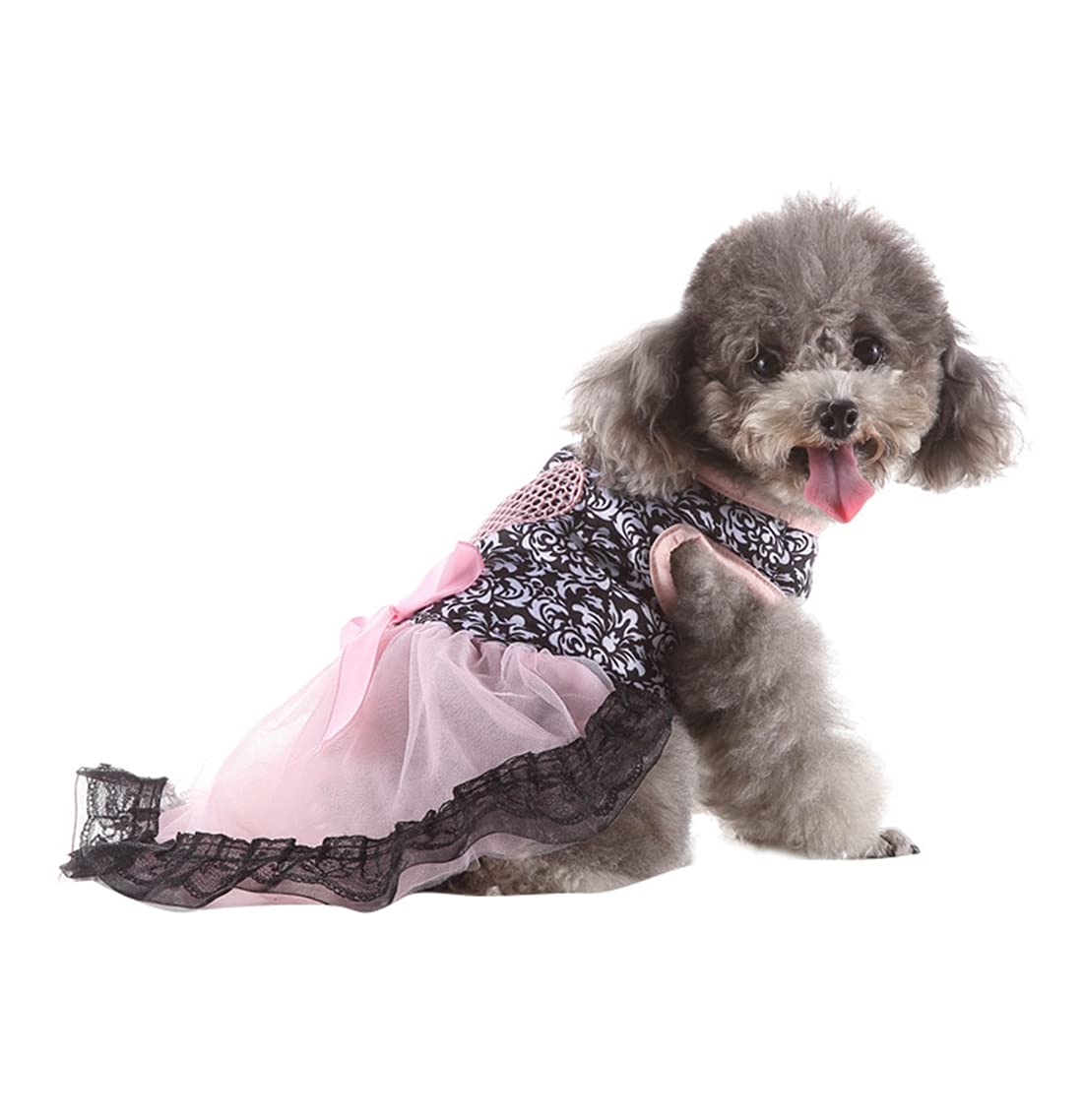 Stylish Sleeveless Dog Dress & Pet Tutu Skirt - Princess Wedding Costume for Dogs & Cats - Perfect for Parties, Photos & Special Occasions