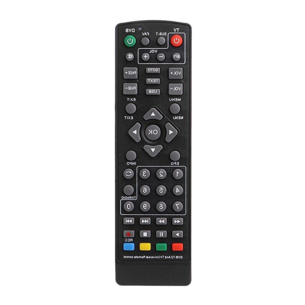 Kingjinglo Universal Wireless Remote Control for DVB-T2 Smart TV/STB/HDTV - Replacement Remote for Smart Set Top Box - Compatible with Most TV Brands (Living Room, Bedroom, Home Theater Use)