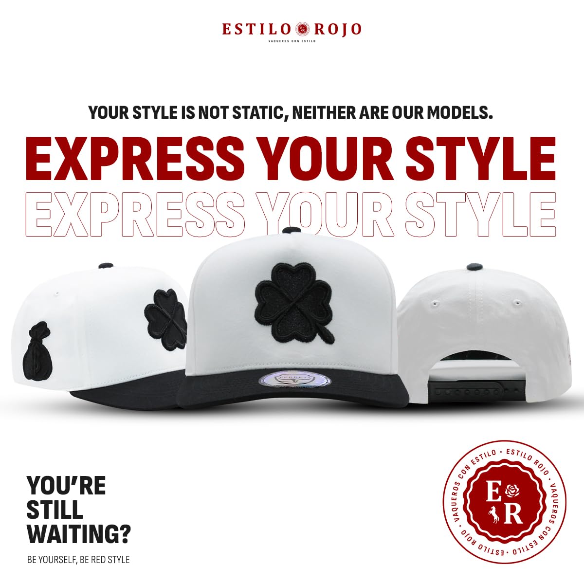 Lucky White Baseball Cap for Men & Women - Adjustable Snapback Hat for Sports & Casual Wear - Unisex Culiacan Style Gorras para Hombres - Perfect for Baseball Games, Street Fashion & Daily Outfits