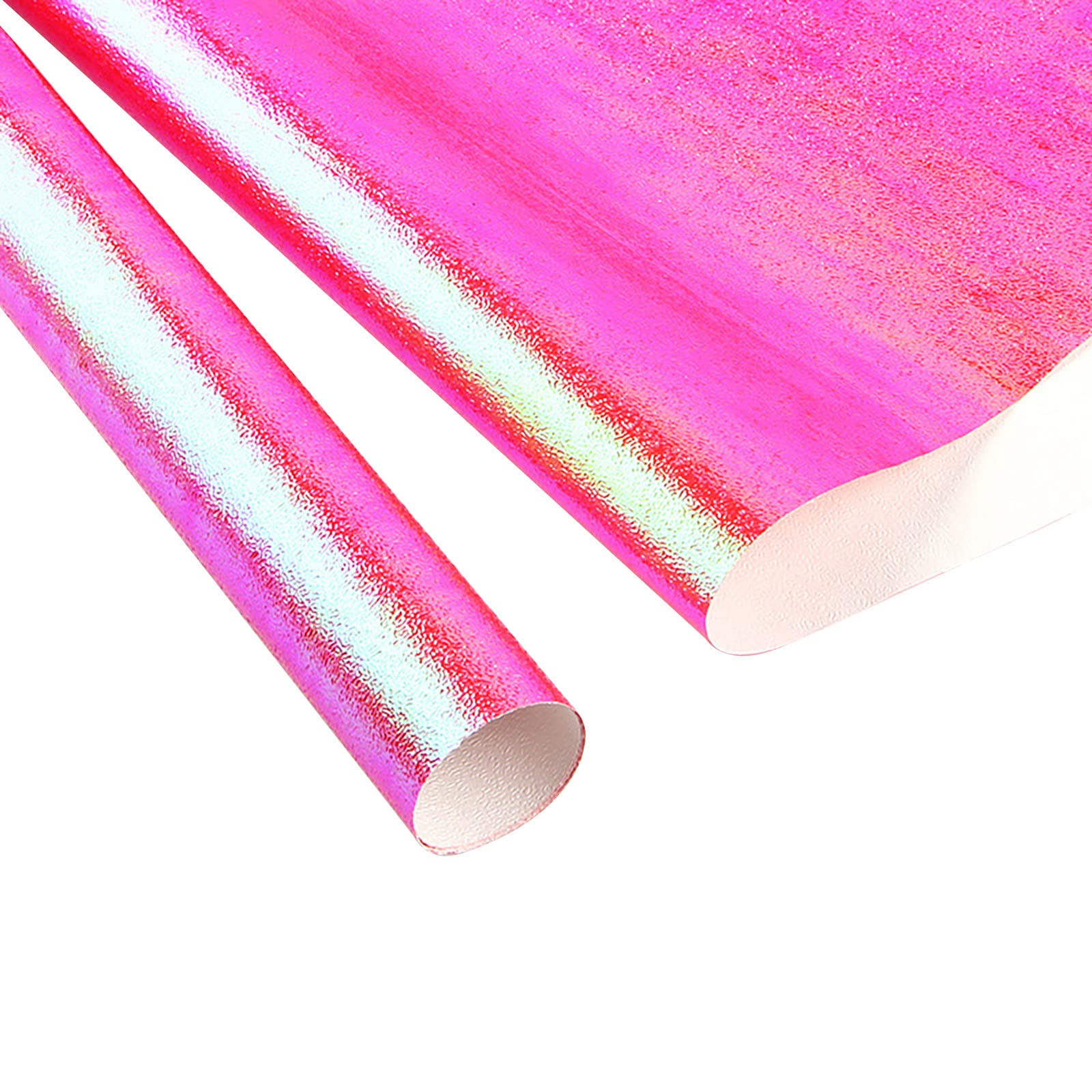 Shiny Floral Gift Wrapping Paper - Rainbow Valentine's Day Present Wrap for DIY Bouquets, Home Decor (Hot Pink, Black & Gold) | Perfect for Birthday Gifts, Wedding Favors & Party Decorations