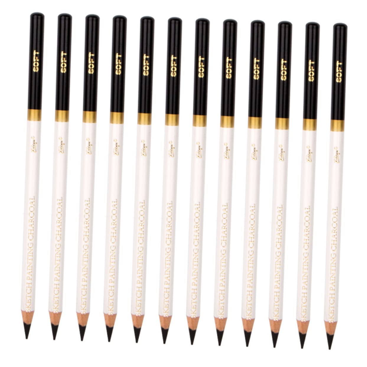 12-Piece Sketch Pencil Set - Professional Drawing Pencils for Shading, Sketching & Art - Wooden Colored Pencils for Artists & Beginners - Perfect for Sketching, Shading & Detailed Artwork