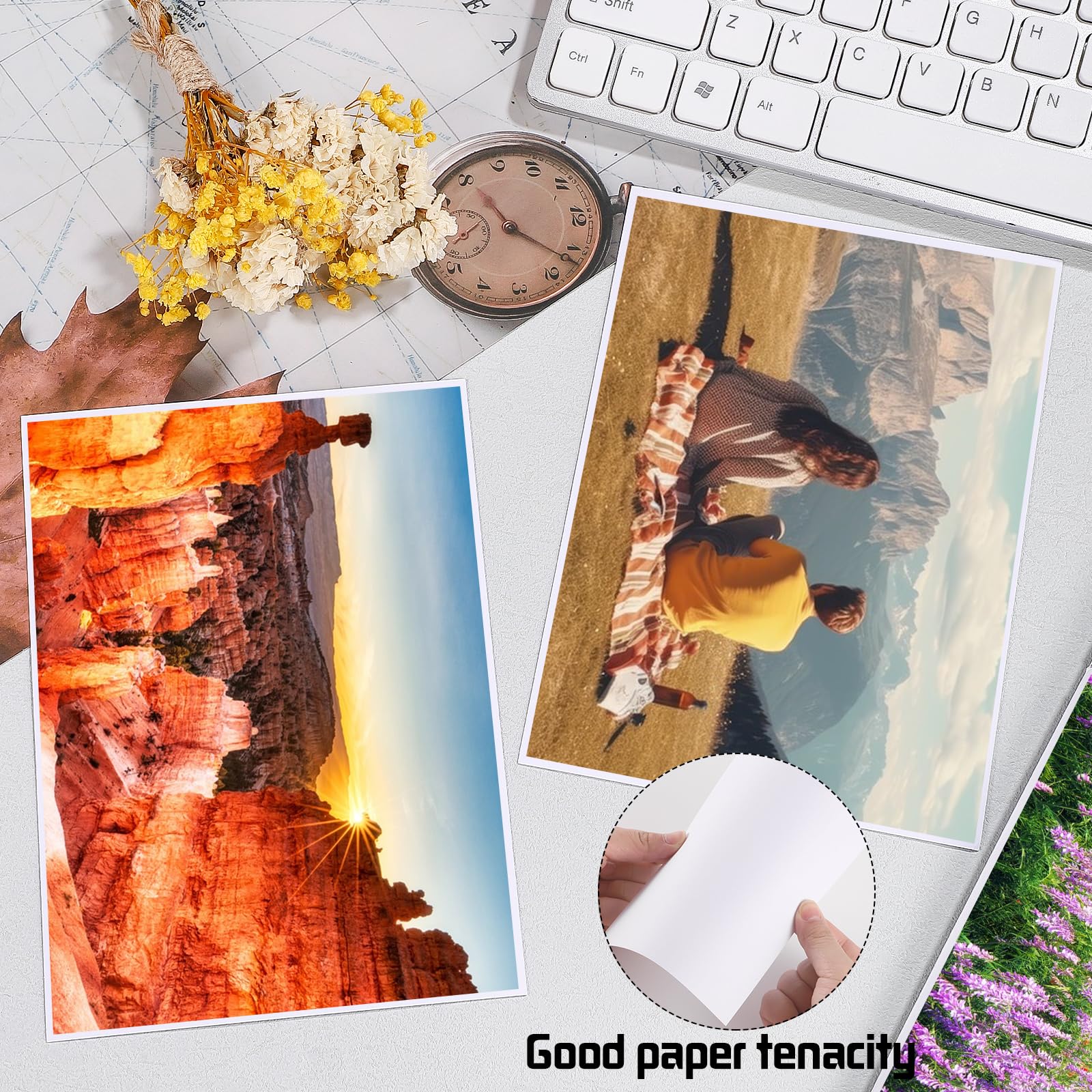 50-Pack 5x7 Premium White Cardstock Paper (80lb/216gsm) - Heavyweight Thick Paper for Printing, DIY Crafts, Wedding Invitations, Thank You Cards, Postcards & Business Stationery - Perfect for Home, Office & Event Use