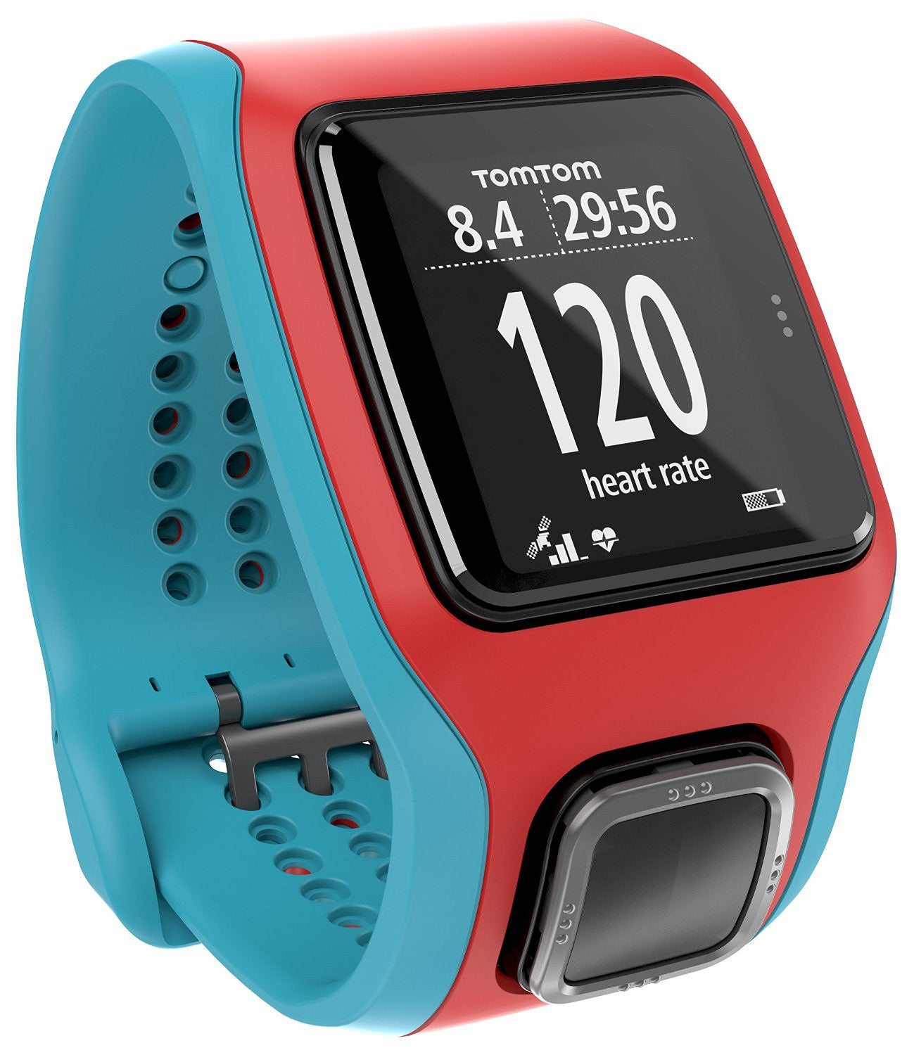 TomTom Runner Cardio GPS Sports Watch - Heart Rate Monitor, Distance Tracking & Waterproof Design for Running, Cycling & Outdoor Fitness Activities