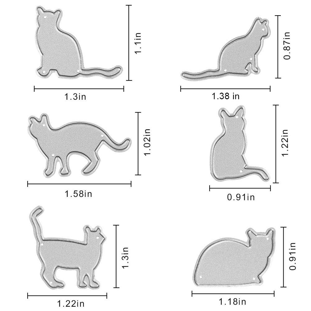 Pet Metal Cutting Dies for Scrapbooking & Cards - Dog Bone Shapes for DIY Crafts & Gifts