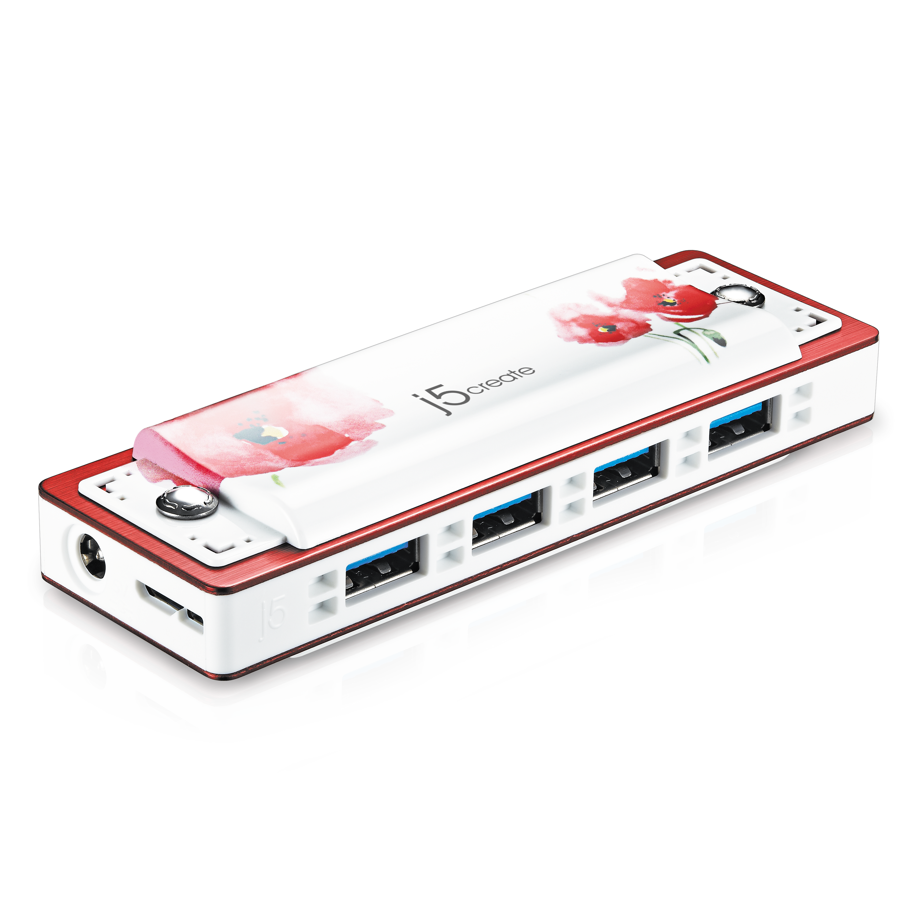 4-Port USB 3.0 Hub with Fast Data Transfer - Compact & Portable for Laptop, PC, Mac - Perfect for Home Office, Gaming & Travel Accessories