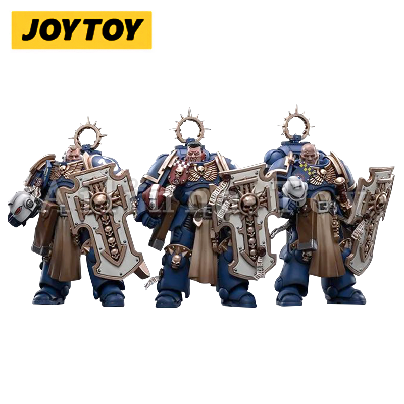 JOYTOY 1/18 Scale Warhammer 40K Space Marines Ultramarines Bladeguard Veterans Action Figure Set (3PCS) - Perfect for Collectors, Tabletop Gaming & Warhammer 40K Displays