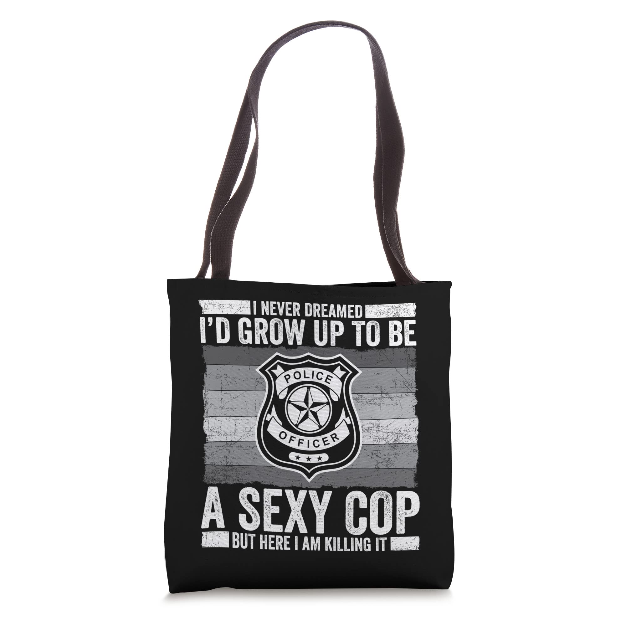 Sexy Cop Police Officer Tote Bag - Funny Novelty Gift for Women & Men - Perfect for Cosplay, Halloween Costume & Law Enforcement Appreciation