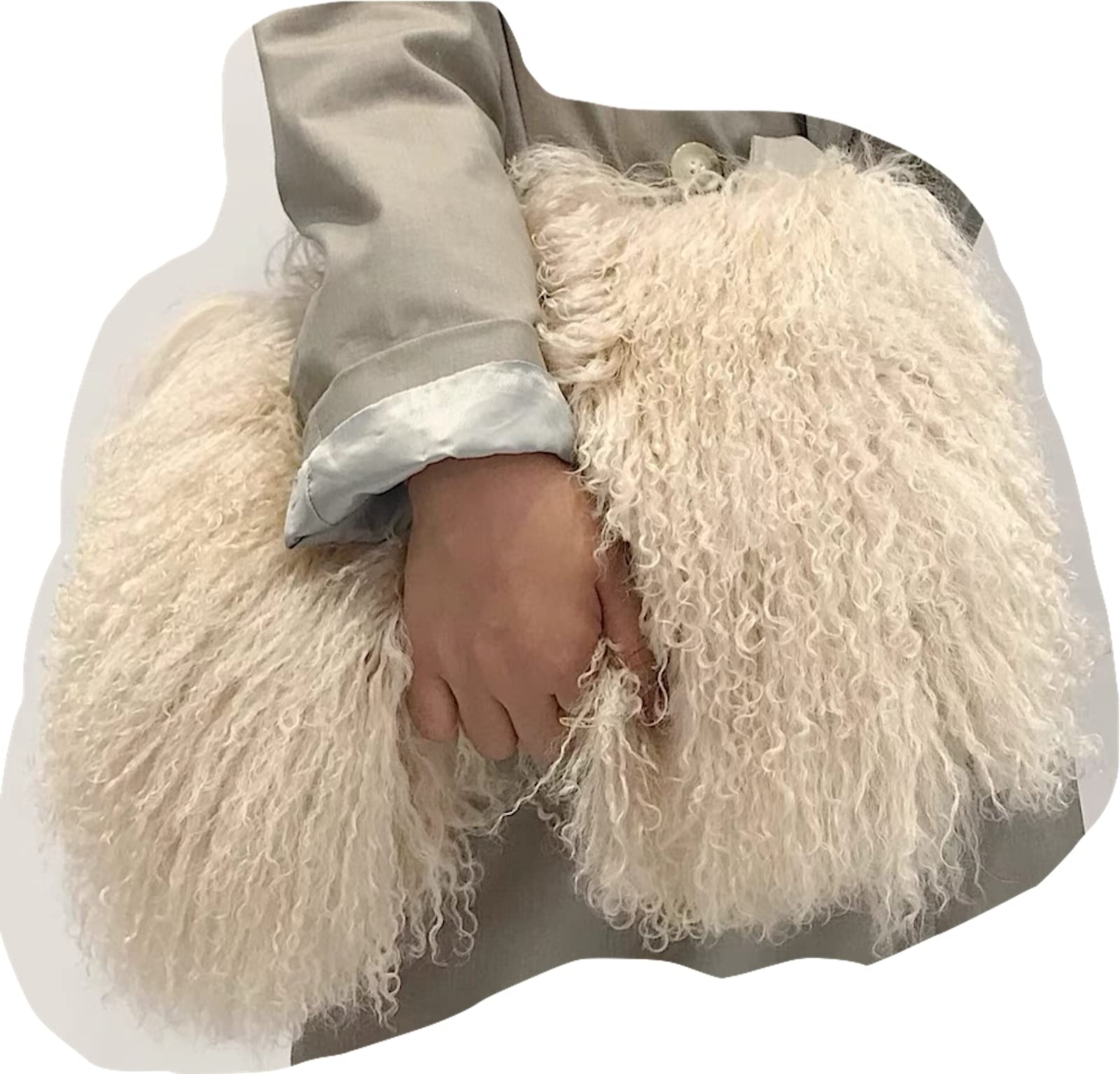 Premium Handmade Mongolian Sheep Fur Handbag for Women - Luxury Tibetan Lamb Leather Purse - Perfect for Winter Fashion, Travel & Special Occasions