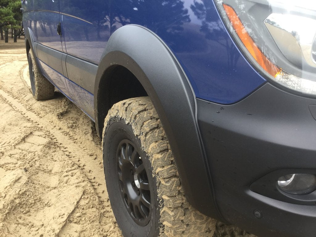 Terrawagen Sprinter 4x4 BIG Fender Flare Kit for 2014-2018 Mercedes-Benz Sprinter - Off-Road Upgrade for Adventure & Camping