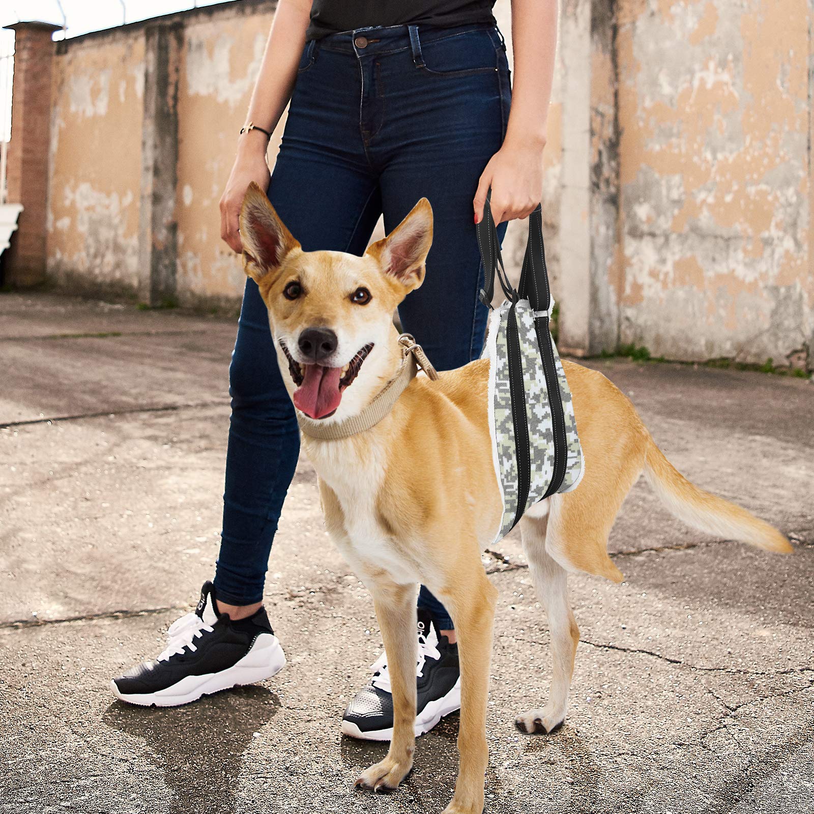 Voopet Dog Sling - Adjustable Hip Support Harness for Small, Medium & Large Dogs | Rear Leg Lift Assist for Canine Rehabilitation & Mobility Aid | Perfect for Post-Surgery Recovery, Arthritis Support & Elderly Dogs