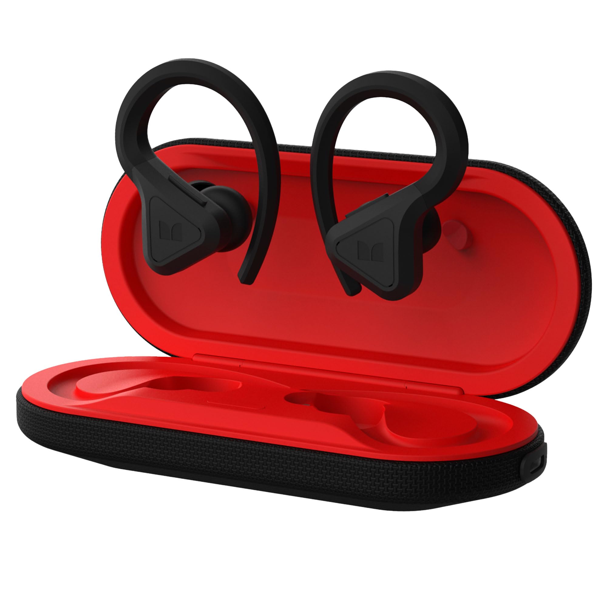 Monster DNA Fit 2.0 Wireless Bluetooth Earbuds with ANC, IPX5 Waterproof & Wireless Charging Case - Noise Cancelling Earphones with Built-in Mic for Gym, Running & Travel