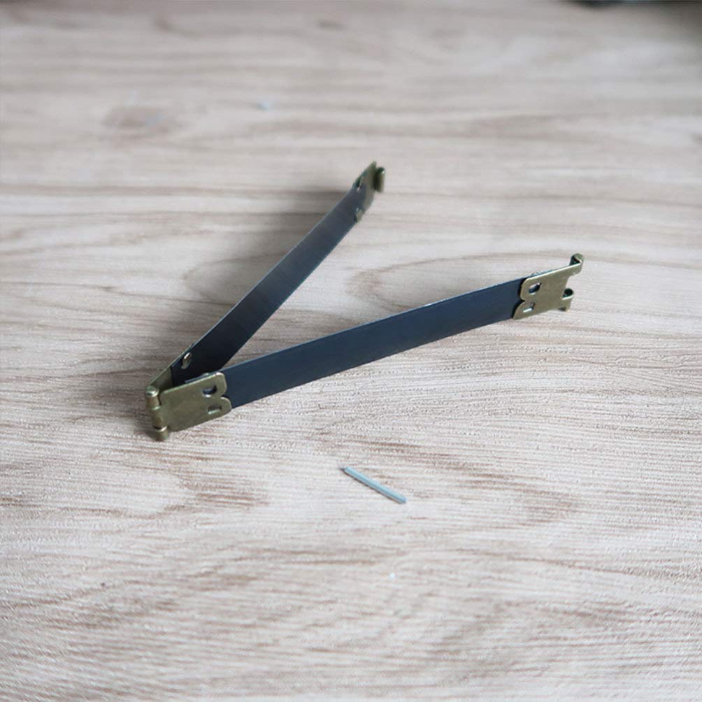 10pcs Metal Internal Flex Purse Frame with Spring Clip Hook - 9cm DIY Craft Purse Frame for Handbag, Wallet & Coin Purse Making - Perfect for Sewing Projects, DIY Accessories and Gift Packaging