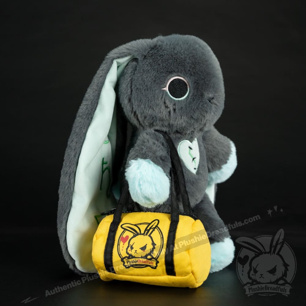 Plushie Dreadfuls Trust Issues Bunny Grey Edition - Soft Stuffed Animal Toy for Anxiety Relief & Emotional Support | Perfect for Therapy, Gifts, and Home Decor