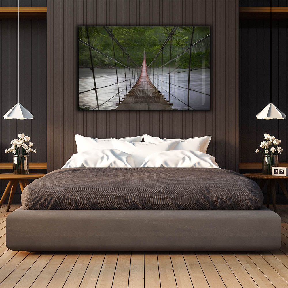 The Bridge - Premium Handcrafted Wooden Footbridge for Gardens, Yards & Landscapes | Perfect for Outdoor Decor, Pathways & Water Features