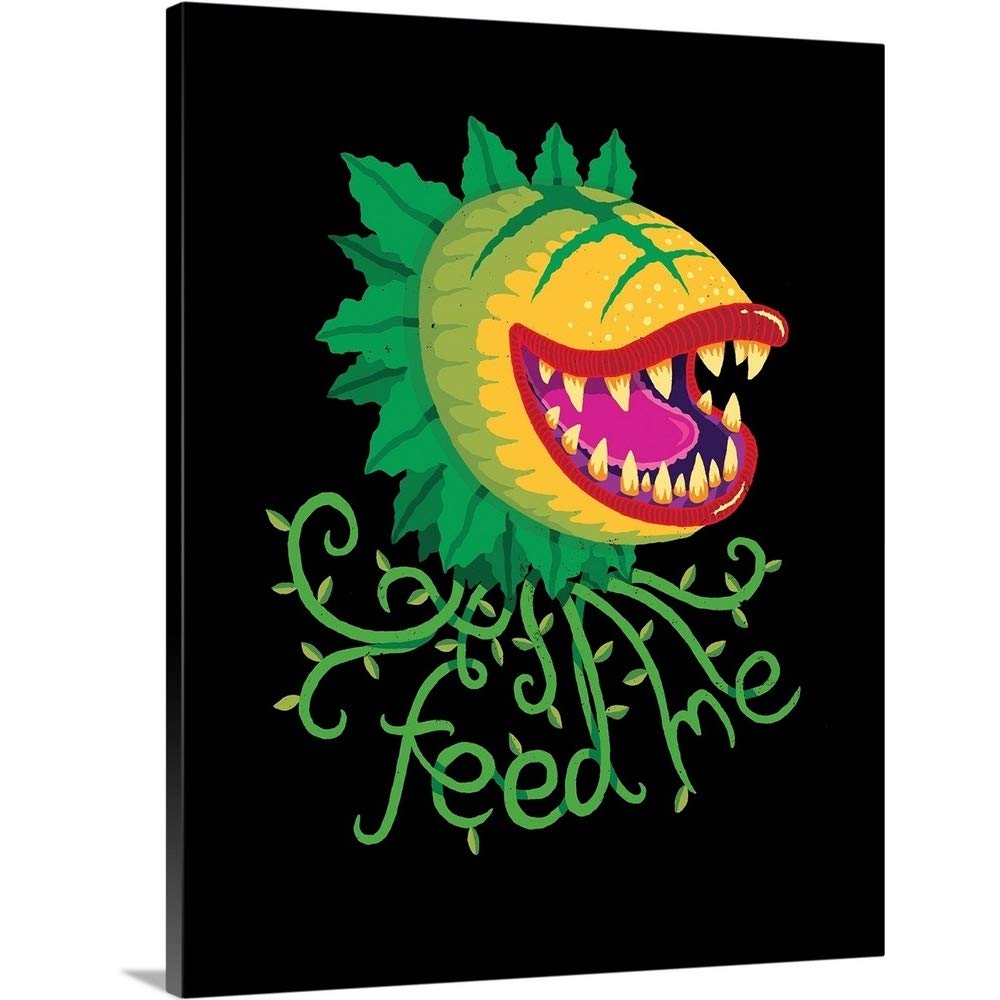 Feed Me Canvas Wall Art Print by Michael Buxton - 24x30 Inch Contemporary Home Decor Artwork - Perfect for Living Room, Bedroom & Office Wall Decor