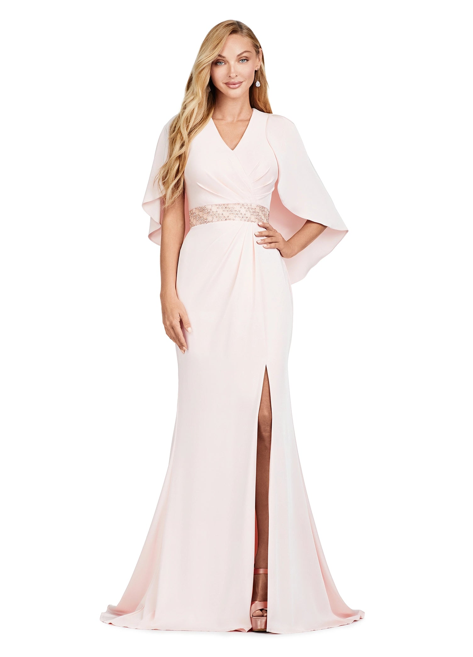 ASHLEYlauren 11416 Women's Elegant Floral Summer Dress - Perfect for Beach Vacations, Garden Parties & Date Nights