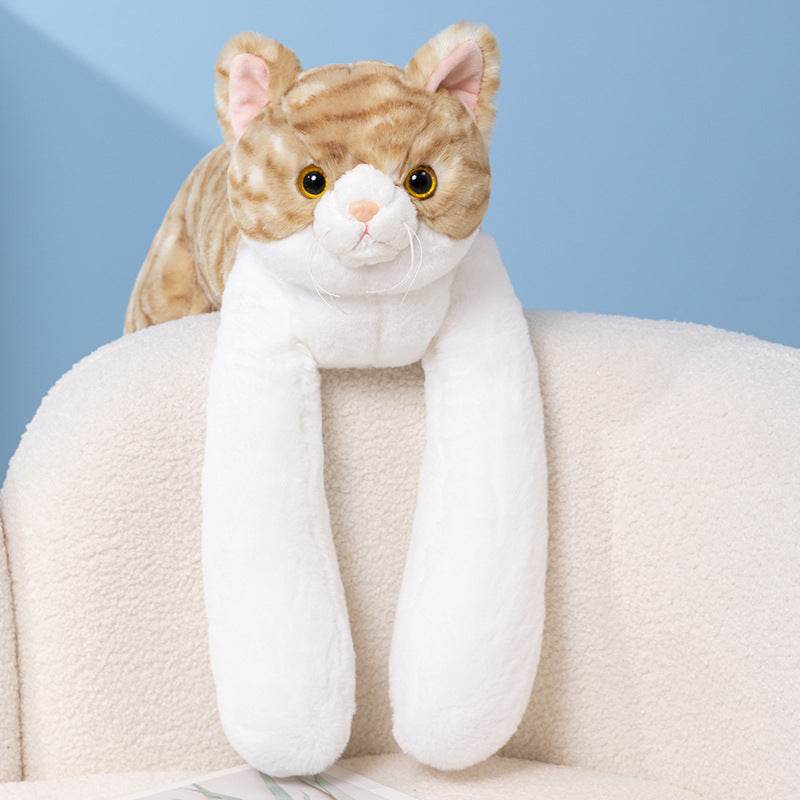 Giant Stress Relief Cat Plush Toy - Soft Huggable Stuffed Animal for Adults & Kids | Perfect for Anxiety Relief, Home Decor, and Cuddling