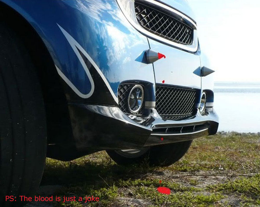 Universal Black Car Bumper Protector Spike Guard - Fits Most Front & Rear Bumpers - Perfect for Parking Safety & Vehicle Protection in Tight Spaces