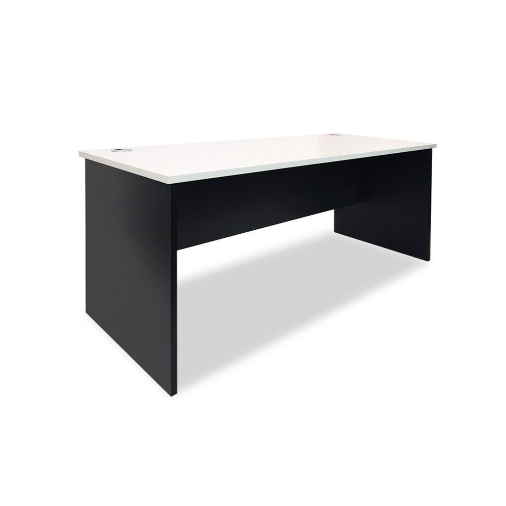 Sonic Straight Desk - Modern Minimalist Writing Desk for Home Office, Study & Workspace | Ergonomic Design, Durable & Stylish | Perfect for Small Spaces, Apartments & Dorm Rooms