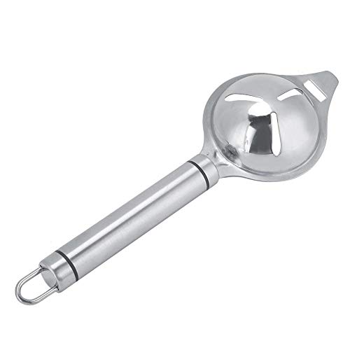 Stainless Steel Egg Yolk Separator - Egg White and Yolk Strainer Divider Kitchen Tool for Baking, Cooking, and Healthy Breakfast Prep