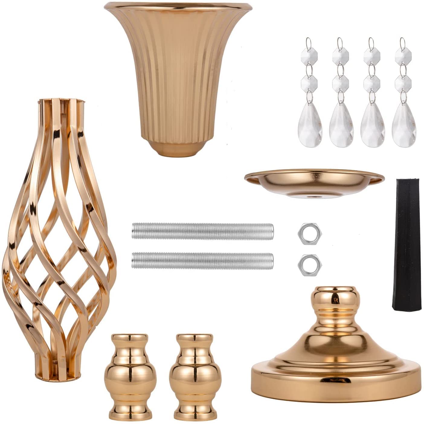 10Pcs Gold Wedding Flower Stand Centerpieces for Tables - 23.2in Tall Floral Vase Stands for Party, Birthday, Home Decor - Perfect for Wedding Receptions, Anniversary Celebrations & Event Table Decorations