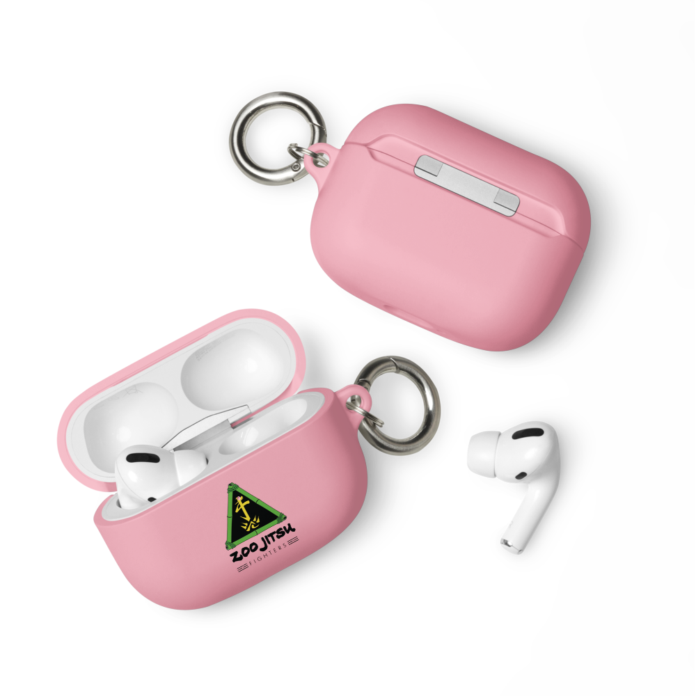 Zoo Jitsu Fighters Logo Shockproof Rubber Case for AirPods Pro/1/2/3 - Cute Animal Design Protective Cover for Apple AirPods - Perfect for Gym, Travel & Everyday Use