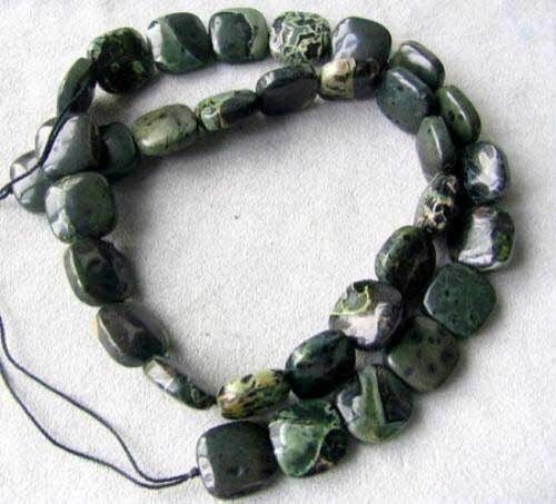 Exotic Forest Sediment Stone Bead Strand - 15 Inch Natural Stone Beads for DIY Jewelry Making, Necklace, Bracelet Crafting - Perfect for Boho, Hippie Style Accessories and Gift Giving