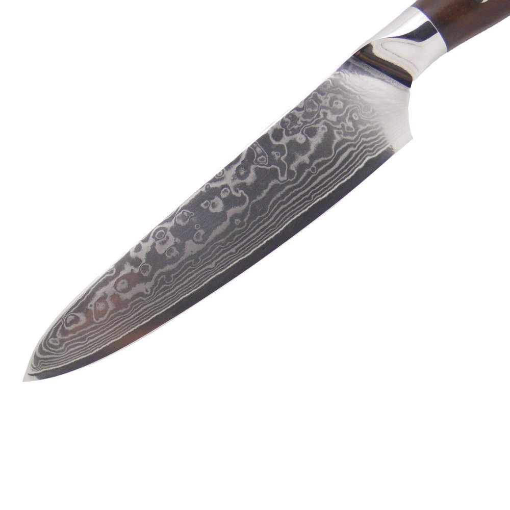 Premium Damascus Steel VG10 5-Inch Fruit & Chef Knife - Professional Kitchen Knife for Slicing, Peeling & Precision Cooking | Perfect for Home Chefs & Culinary Enthusiasts