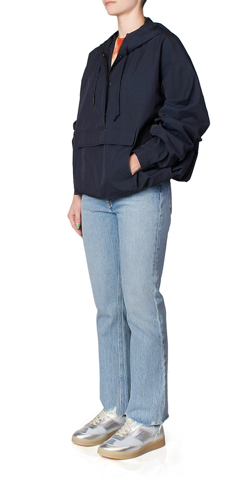 Anorak Jacket for Men & Women - Waterproof Windbreaker with Hood in Midnight Blue - Perfect for Hiking, Camping & Outdoor Adventures