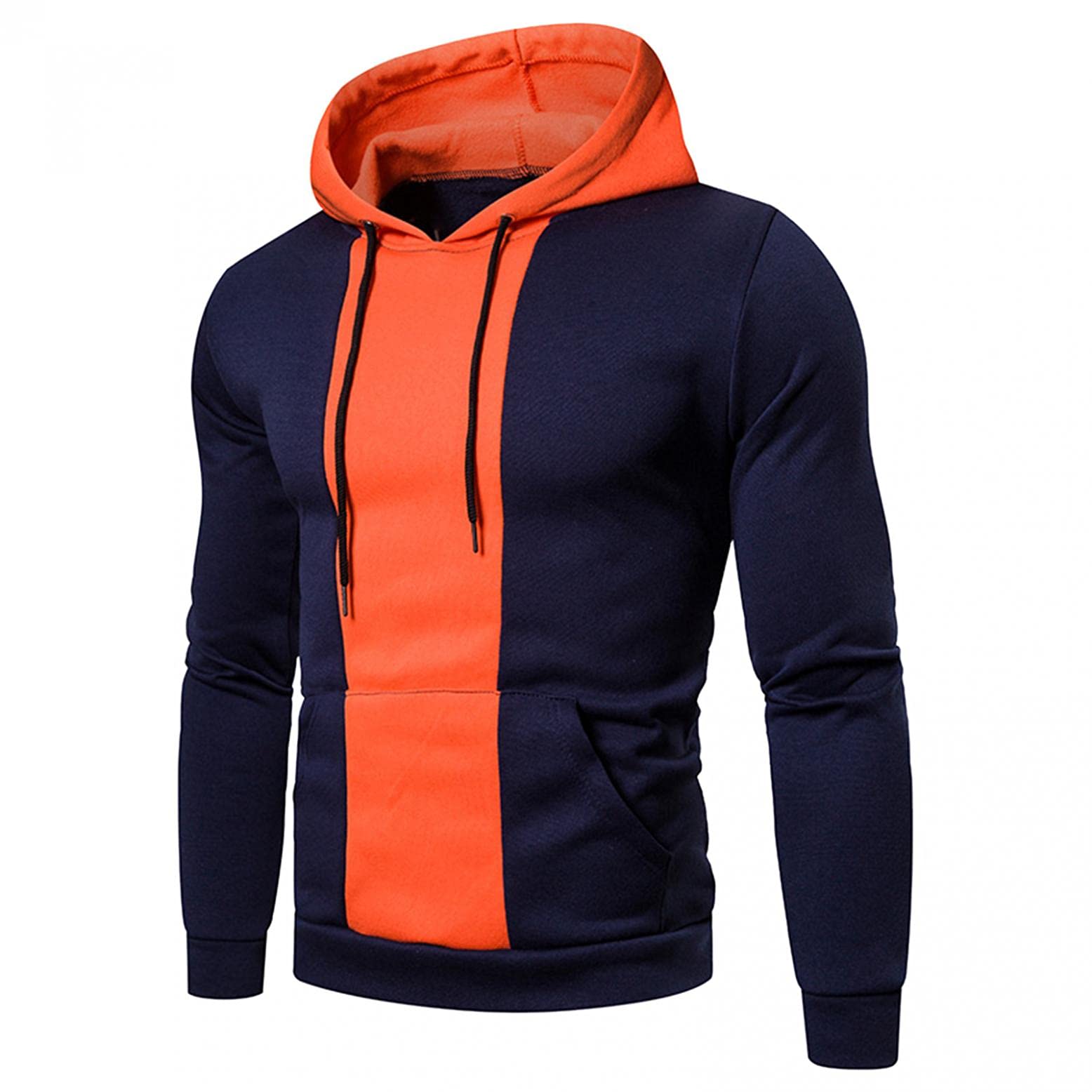 Men's Cozy Double Zipper Hoodie - Casual Pullover with Pockets for Sports & Outdoors