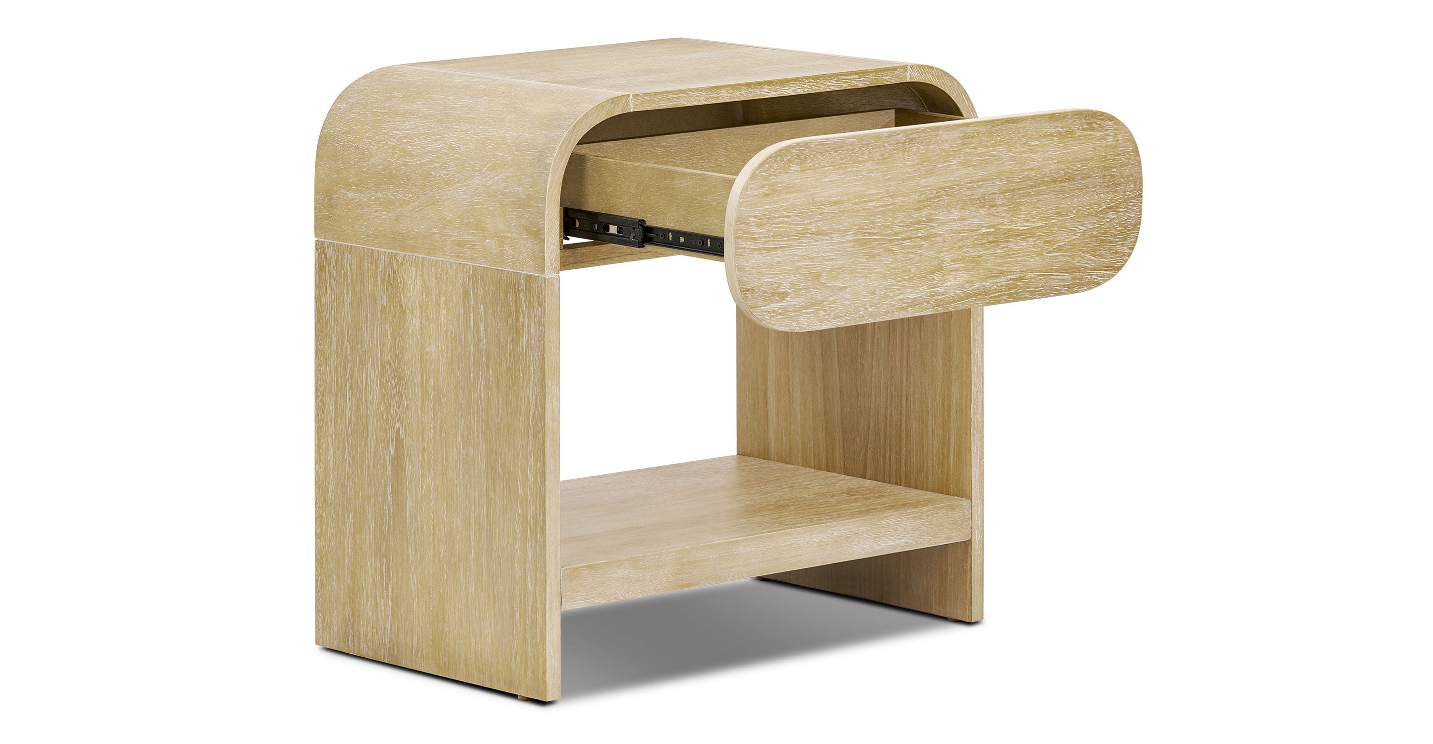 Modern Nightstand with USB Ports and Drawer - Bedside Table for Bedroom, Living Room, or Office - Perfect for Charging Devices and Storage