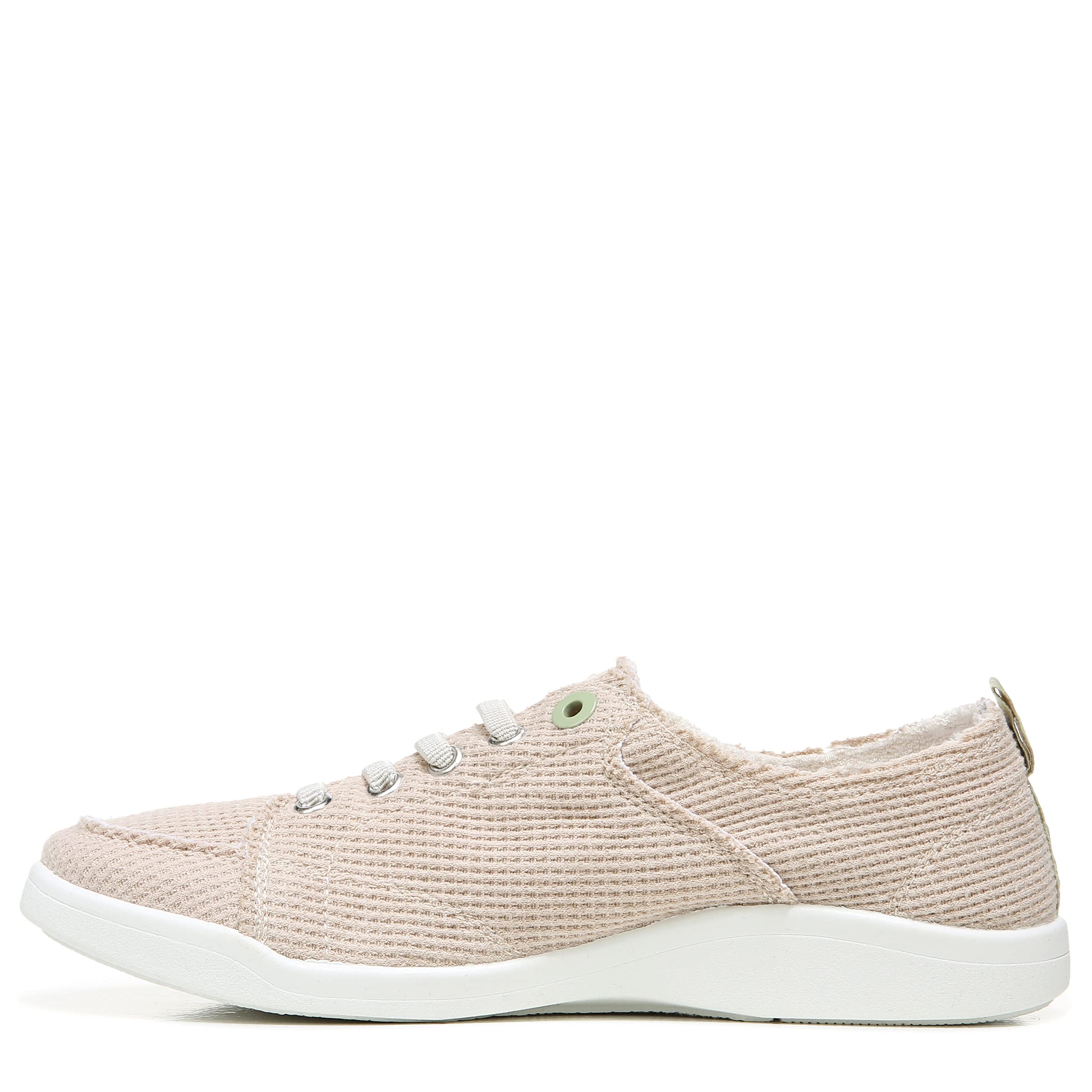 Vionic Pismo Women's Comfortable Slip-On Loafers - Cream Waffle Knit Size 5M | Orthotic Support Shoes for Plantar Fasciitis | Perfect for Work, Travel & Casual Wear