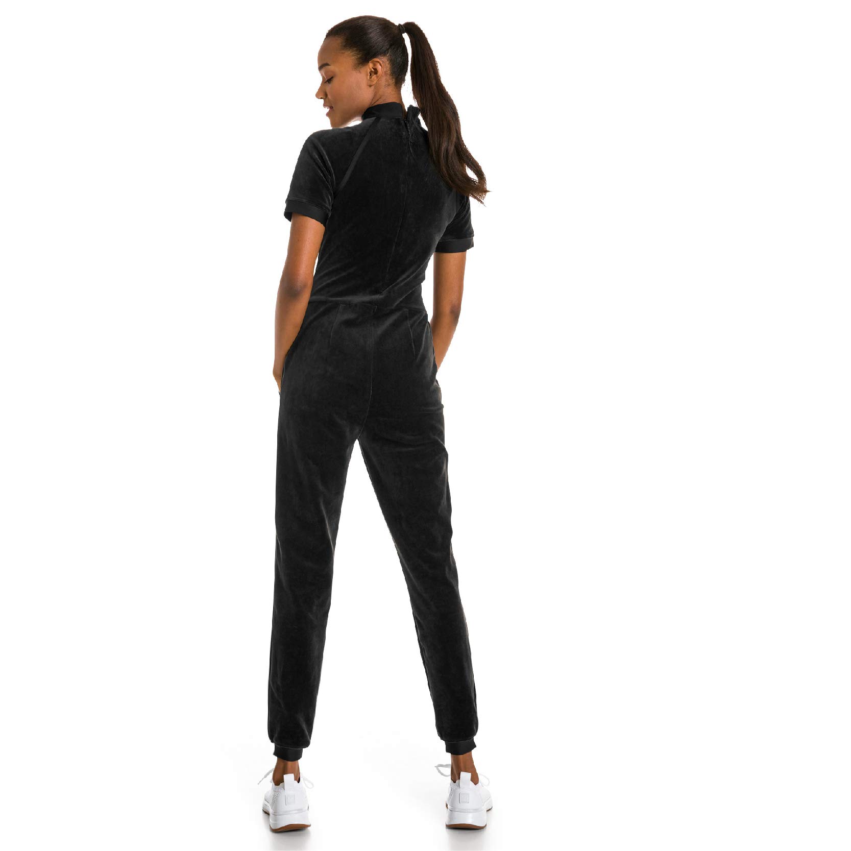 PUMA Women's SG X PUMA JUMPSUIT Pants - Black, Size S | Athletic Jumpsuit for Running, Training & Streetwear Fashion