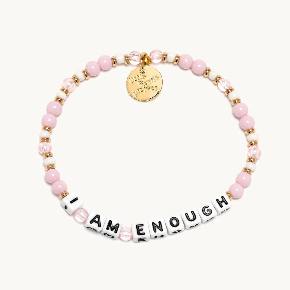 I Am Enough Inspirational Bracelet for Women - Motivational Jewelry Gift for Self Love & Confidence - Perfect for Daily Wear, Meditation & Gifting
