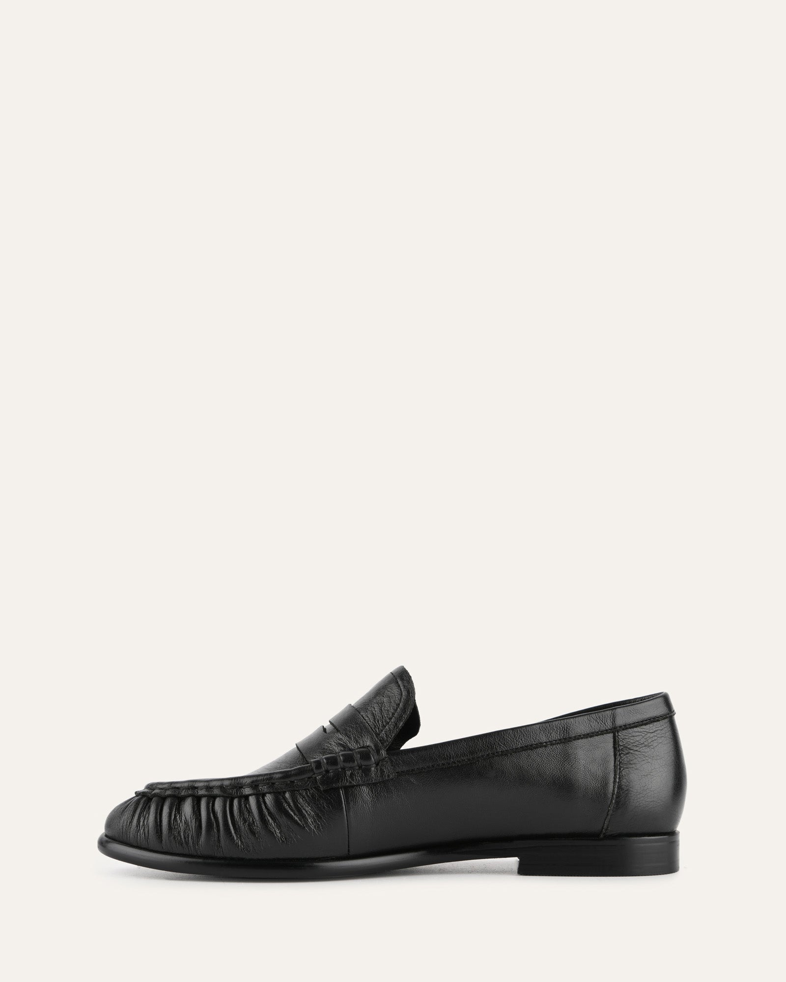 Black Leather Myrtle Loafers for Men & Women - Comfortable Slip-On Shoes for Casual, Office & Travel - Premium Genuine Leather Loafers