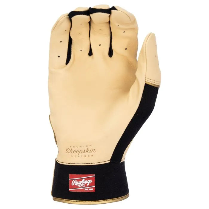 Rawlings Pro Preferred Adult Batting Gloves - Premium Leather Baseball Gloves for Men & Women - Perfect for Training, Games & Practice Sessions
