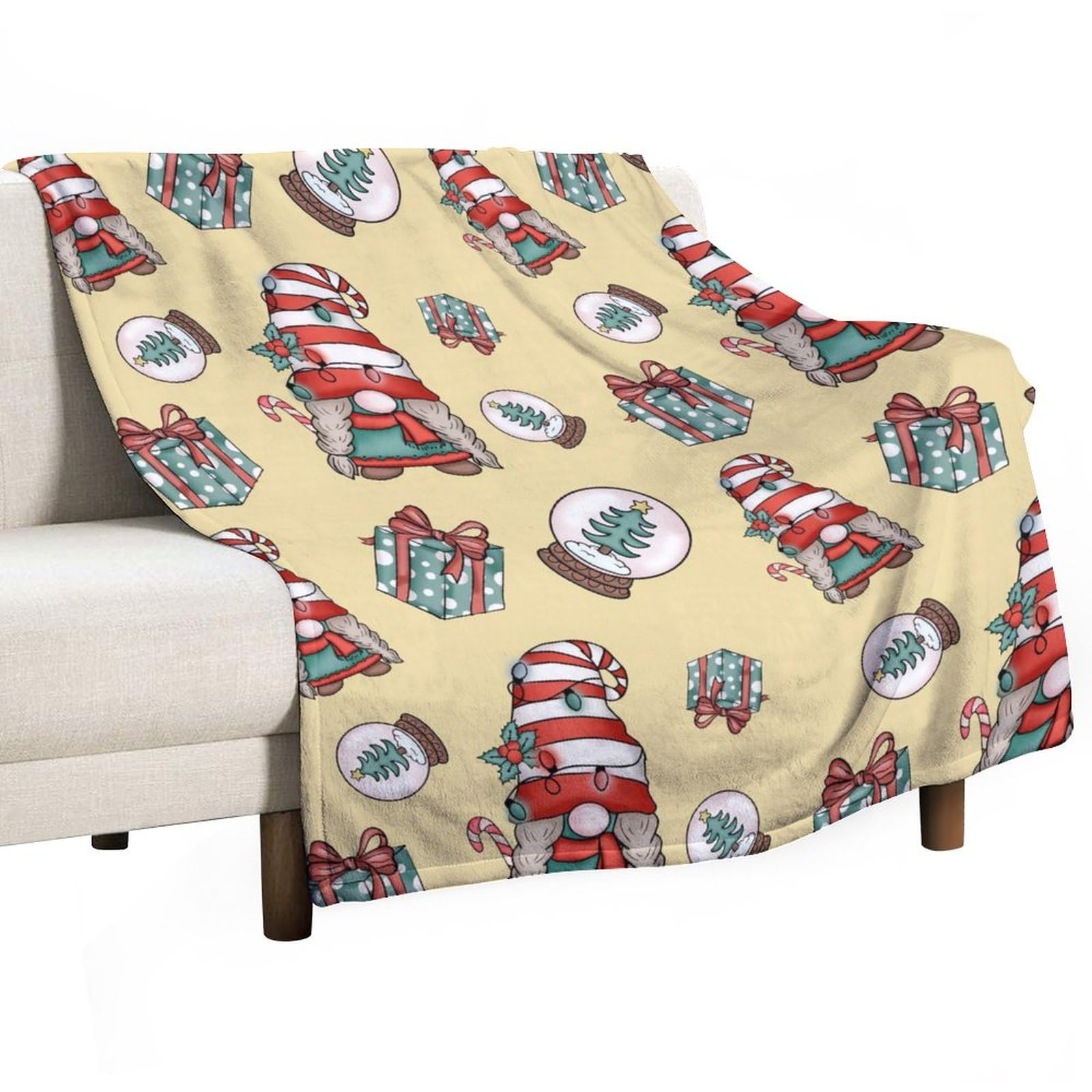 Christmas Throw Blanket - Soft Cozy Holiday Blanket for Couch, Sofa & Bed - Lightweight Winter Blanket 50x60 Inches - Perfect for Christmas Decor, Gift Giving & Cozy Evenings by the Fireplace