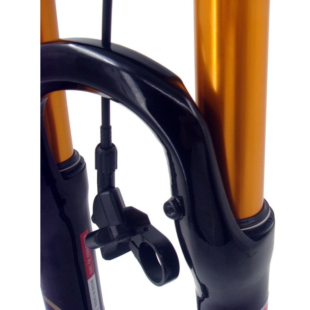 DFS Carbon Air Fork for MTB - Lightweight Suspension Fork with Remote Lockout, Carbon Steerer Tube & Crown, 26