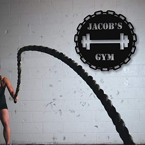 Custom Metal Gym Sign - Personalized Fitness Club & Home Gym Decor - CrossFit & Outdoor Workout Room Sign - Unique Gift for Gym Lovers, Coaches & Moms - Perfect for Home Gyms, Fitness Studios & Workout Spaces