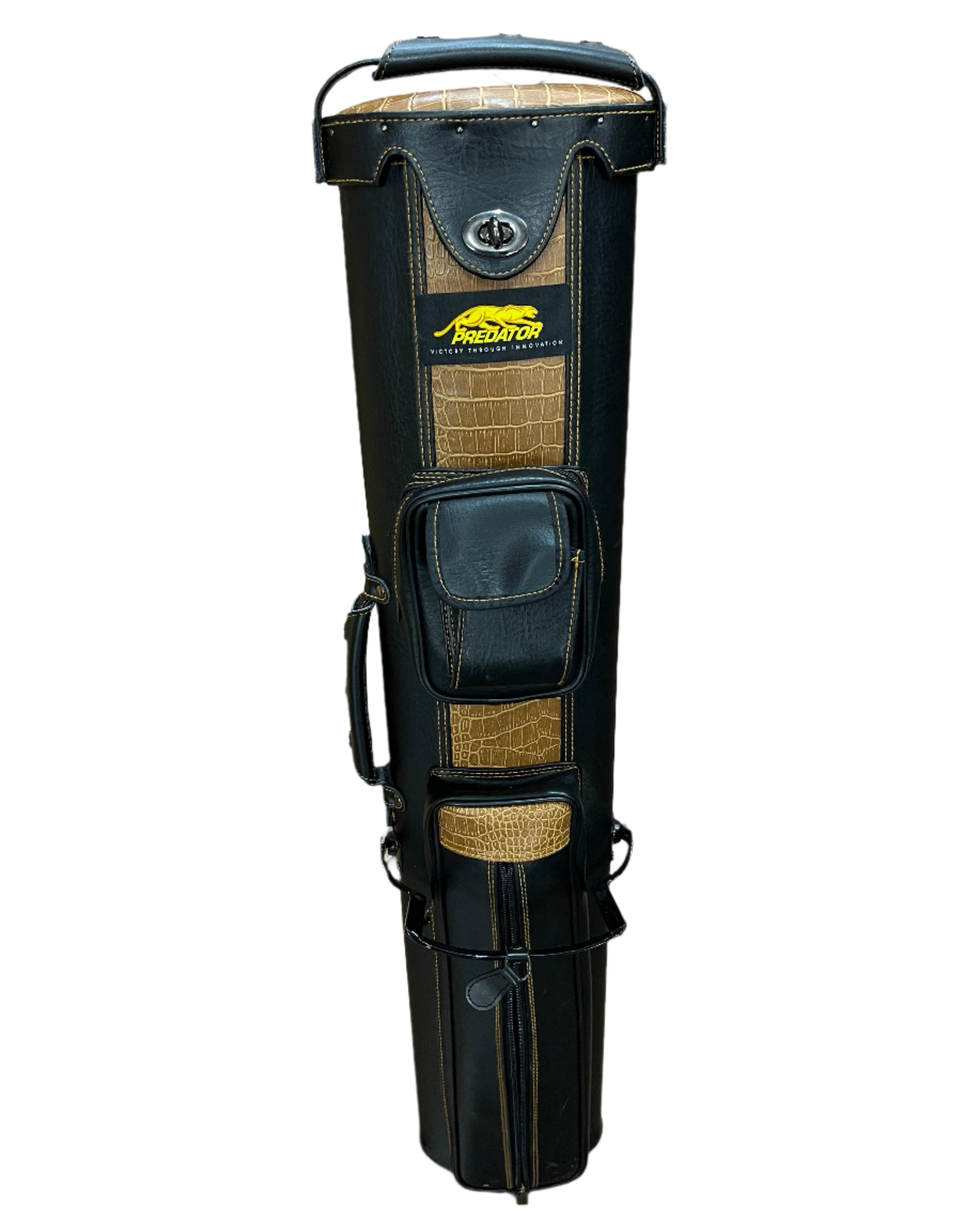 Premium J&J Pool Cue Case with Stand - Durable Billiard Cue Holder for Storage & Transport - Perfect for Pool Players & Tournament Use