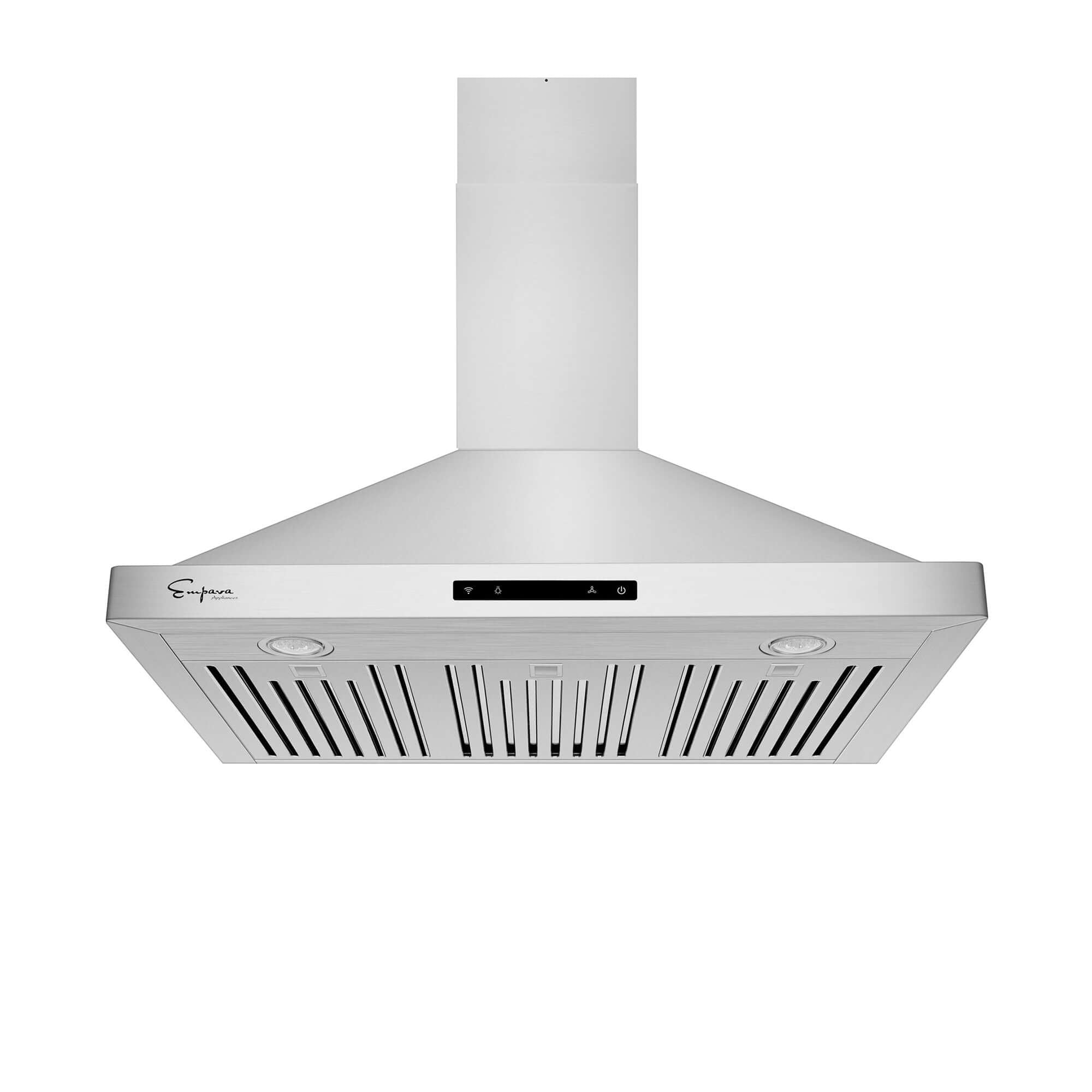 Empava 30 Inch Stainless Steel Wall Mount Range Hood - 30RH03 - Powerful Kitchen Ventilation for Cooking, Grilling & Baking