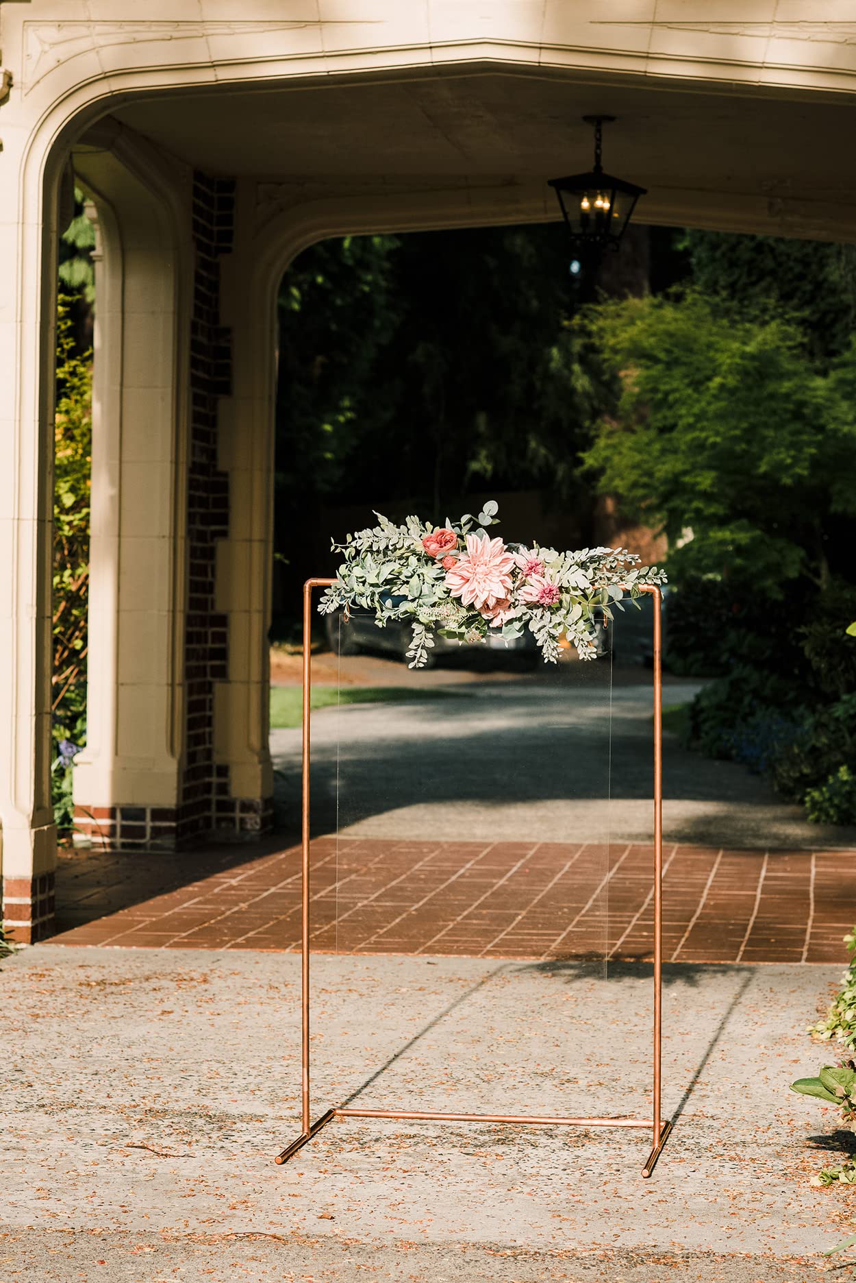 Copper Easel Stand - Elegant Wedding Welcome Sign Holder for Floor Display - Perfect for Weddings, Events, and Home Decor