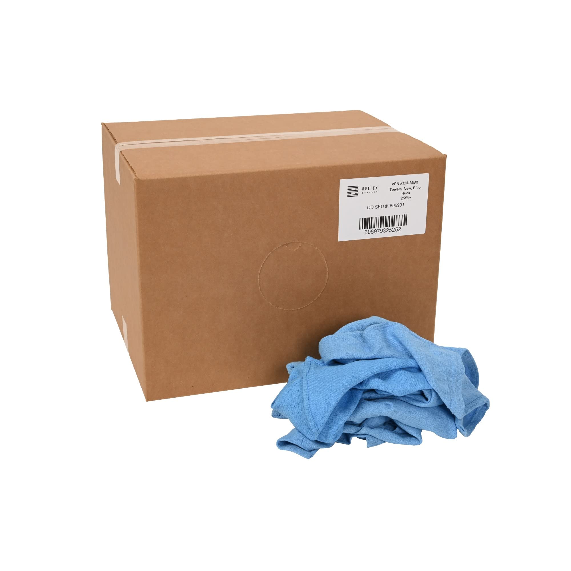 Beltex Premium Reusable Huck Towels - 25 lb Bulk Box for Salon, Spa, Barber Shop & Medical Facilities - Super Absorbent Cotton Cleaning Cloths for Professional Use