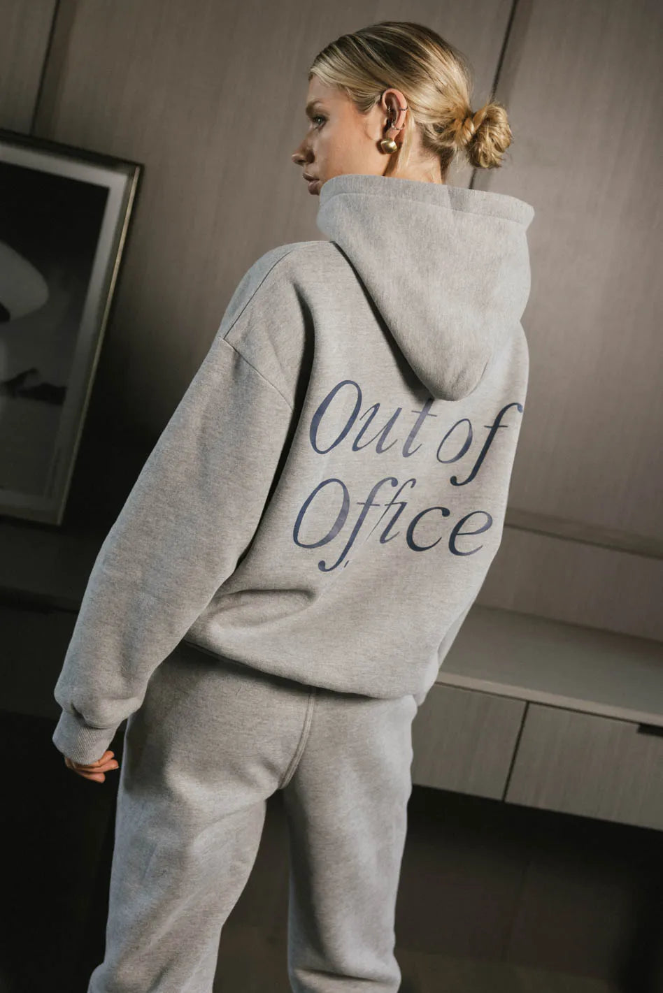 Out of Office Sweatshirt - Cozy Heather Grey Pullover for Women | Casual Loungewear & Work From Home Comfort | Perfect for Relaxing, Running Errands and Coffee Dates