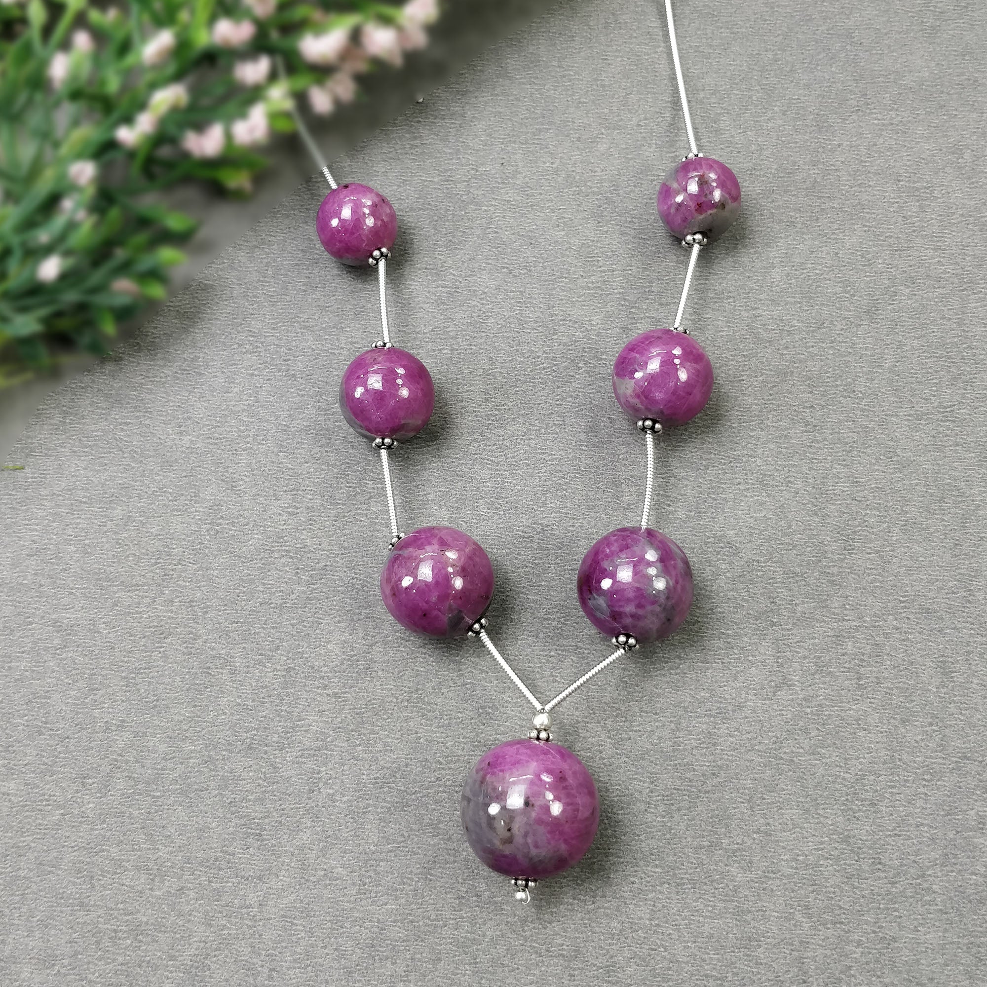 Natural Untreated Bi-Color Zoisite Ruby Loose Beads - 224.90cts (12mm-17.5mm) | High-Quality Gemstone Beads for Jewelry Making, DIY Crafts & Spiritual Healing