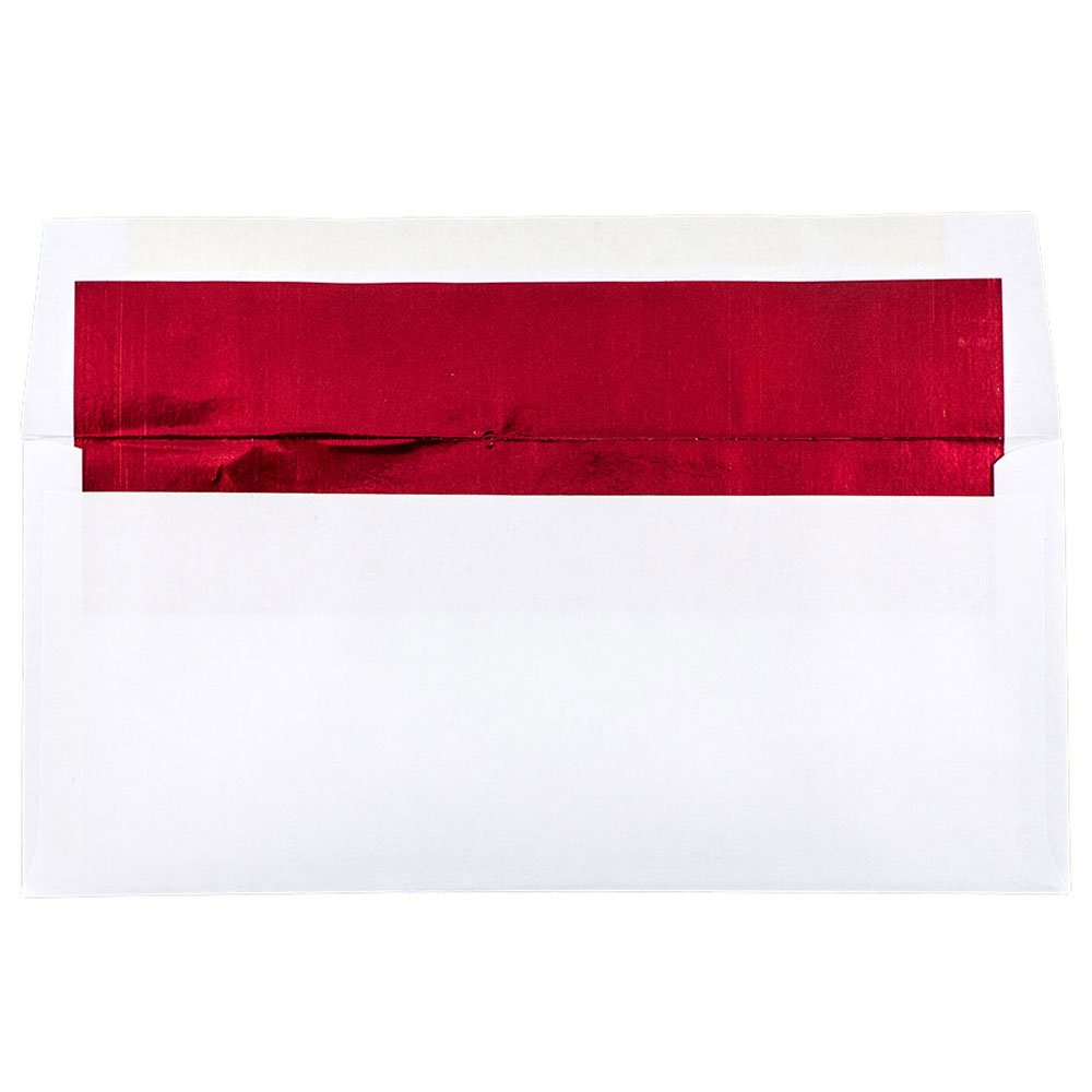 JAM PAPER #10 Foil Lined Envelopes 4x9.5