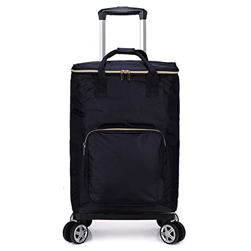 Foldable Waterproof Grocery Shopping Cart with Wheels - Large Capacity Utility Trolley Bag for Women - Perfect for Supermarket Trips, Farmers Markets & Apartment Living