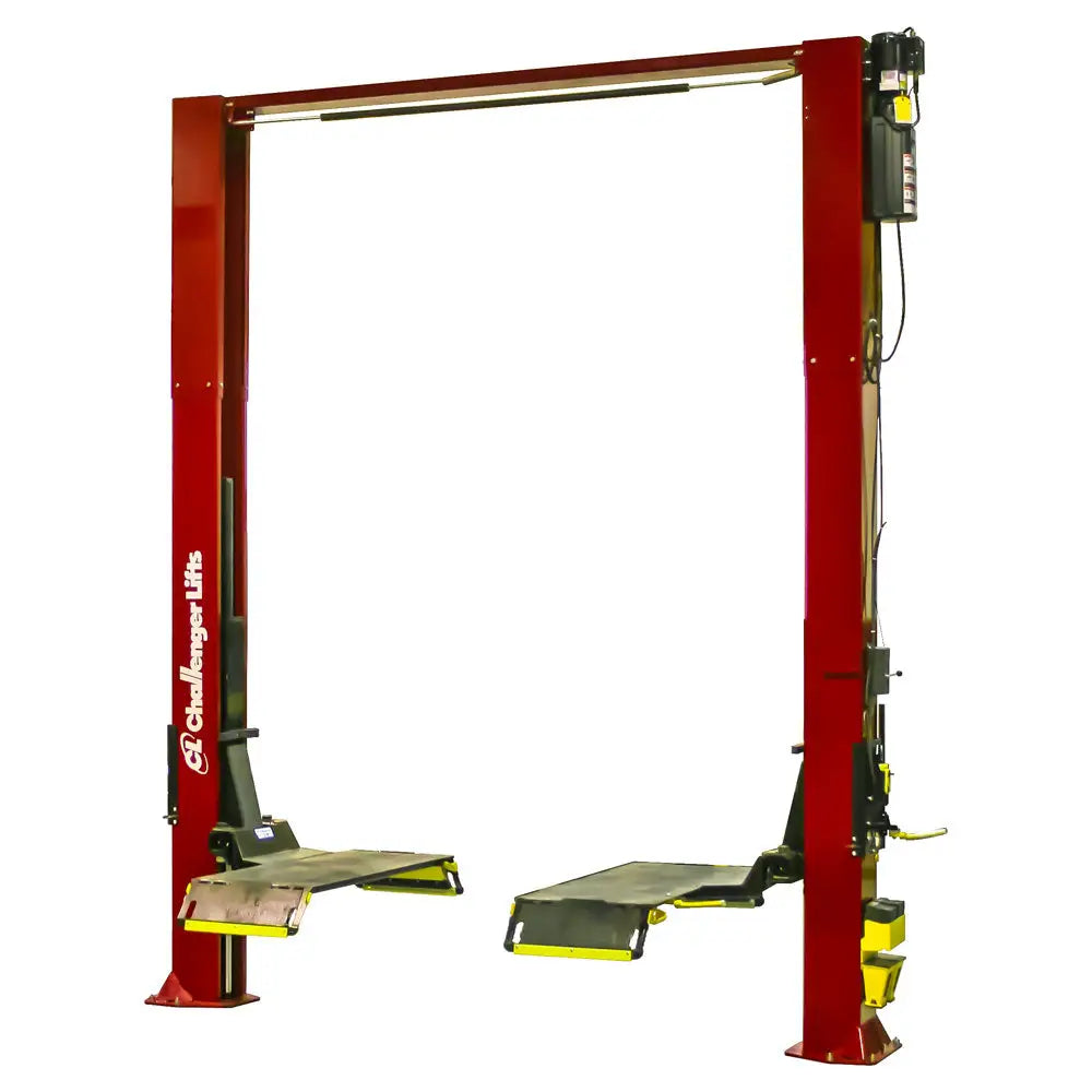 Challenger Quick Cycle 9K 2 Post Car Lift with Drive-On Pad & Dual Pendant Controls - CL10A XP9 DPC QC - Perfect for Auto Repair Shops and Vehicle Maintenance