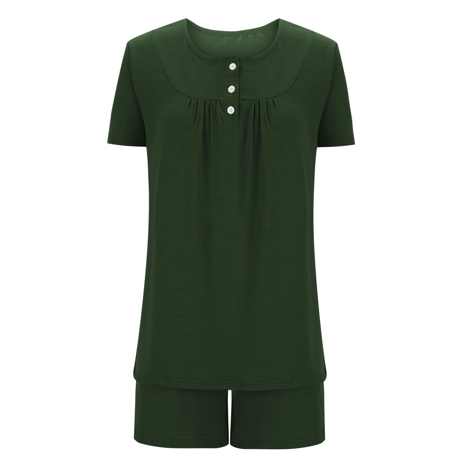Women's Button-Up Pajama Set - Soft & Comfy 2-Piece Sleepwear with Shorts for Lounge & Nightwear | Perfect for Relaxing at Home, Sleepovers & Cozy Evenings