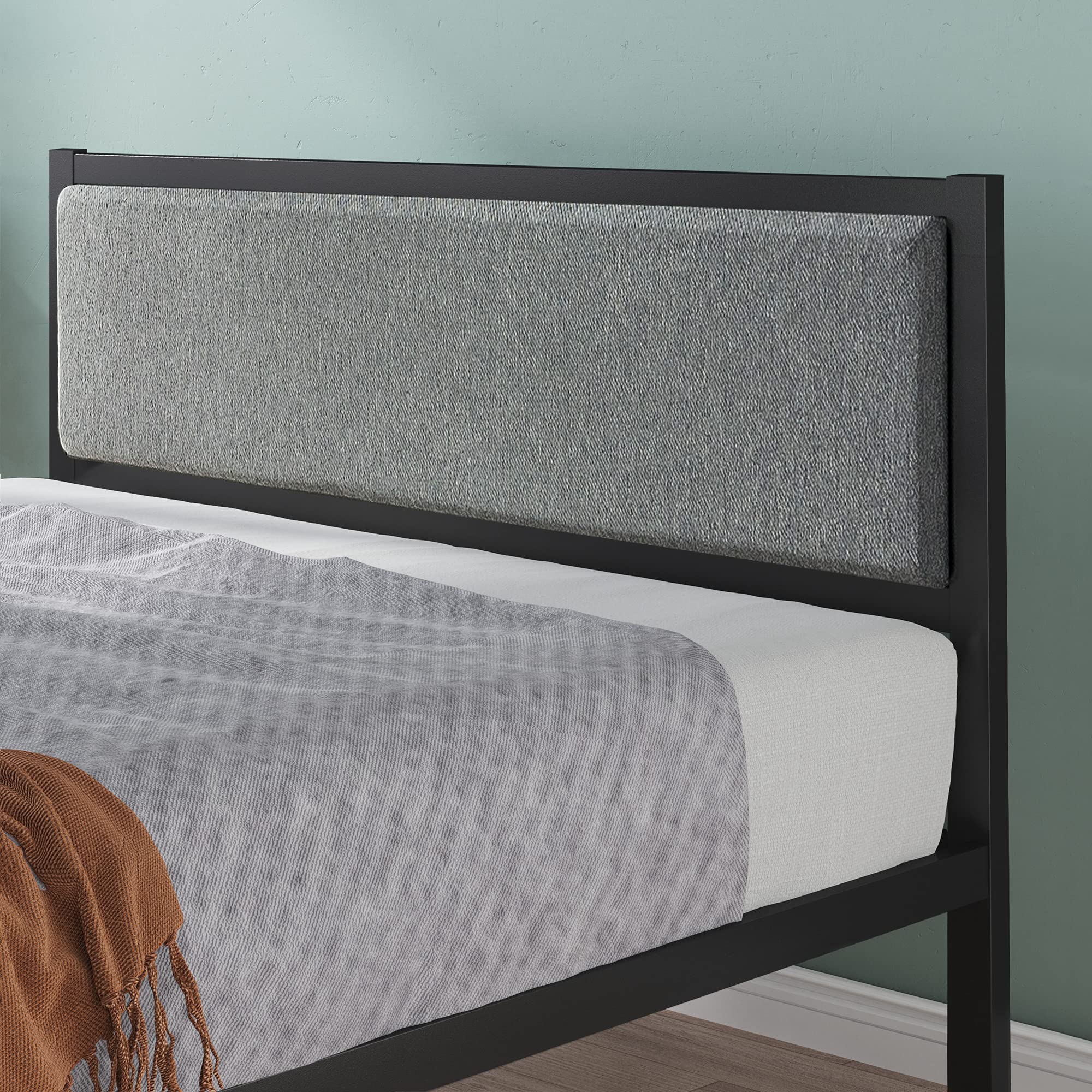 ZINUS Korey Full Metal Bed Frame with Headboard - Easy Assembly for Bedroom